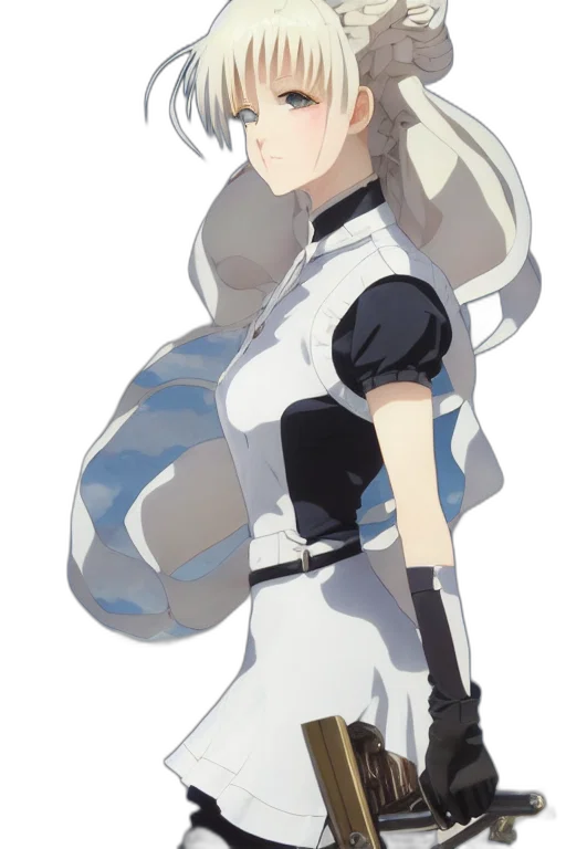staff, dress, sword, robot transparent PNG cut-out