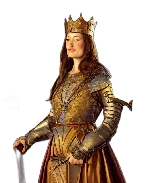 crown, sword, staff, fantasy art transparent PNG cut-out