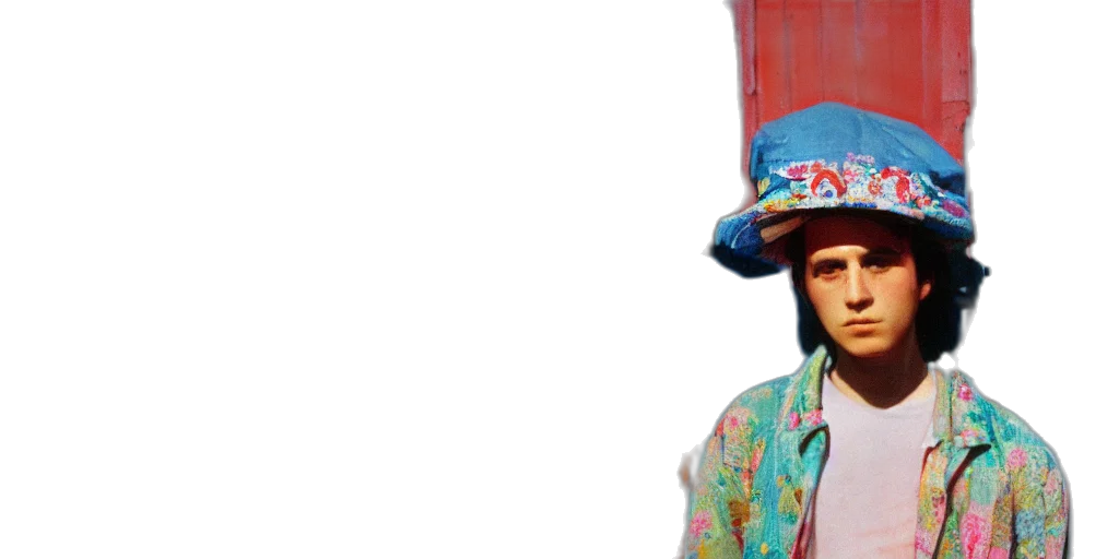 hat, jacket, face, staff transparent PNG cut-out