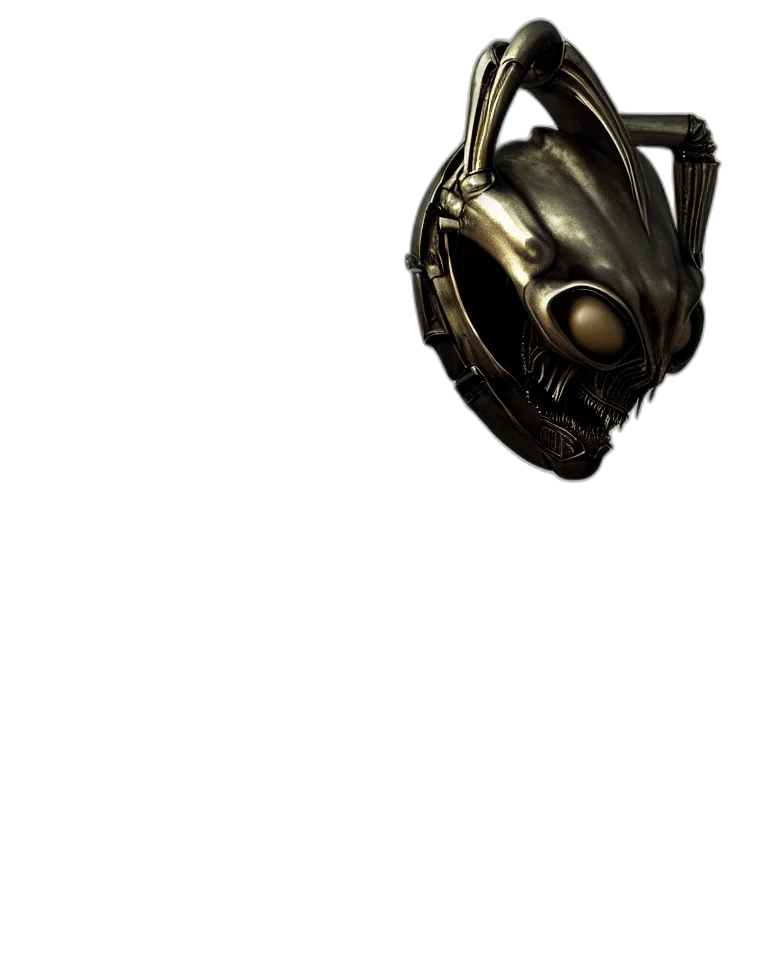 robot, mask, weapon, creature transparent PNG cut-out