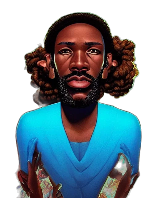 face, mask, hair, concept art transparent PNG cut-out