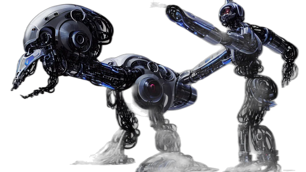 robot, weapon, creature, concept art transparent PNG cut-out