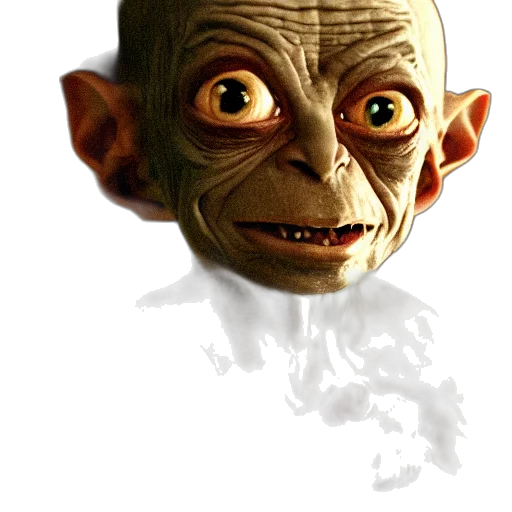 face, mask, creature, staff transparent PNG cut-out