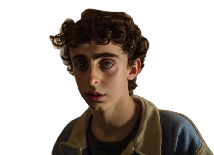 face, jacket, creature, hair transparent PNG cut-out