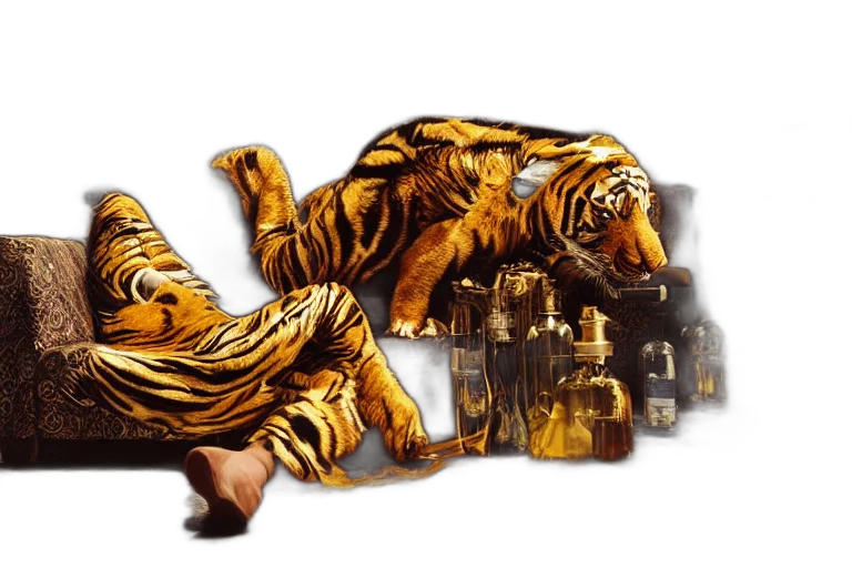 animal, photorealistic, concept art, oil painting transparent PNG cut-out