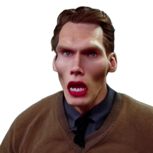 face, creature, mask, jacket transparent PNG cut-out