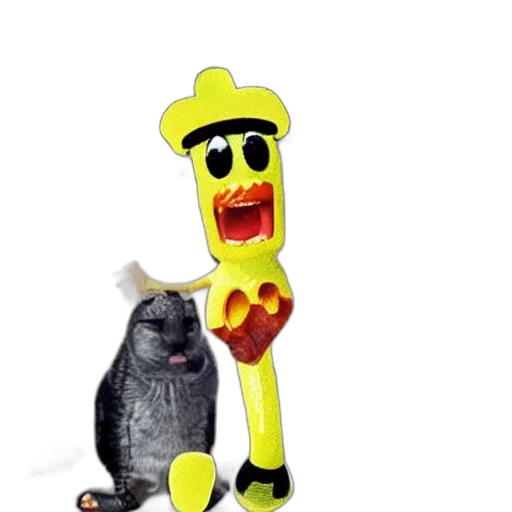 animal, hat, staff, robot transparent PNG cut-out