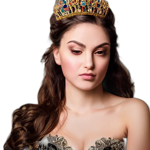 crown, jewelry, photorealistic, fantasy art transparent PNG cut-out