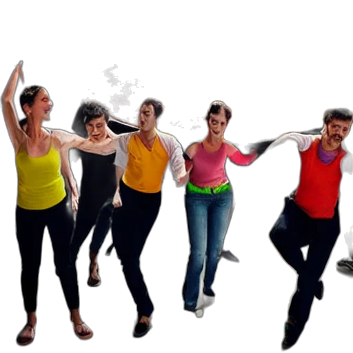 concept art, 3d render, six, people transparent PNG cut-out