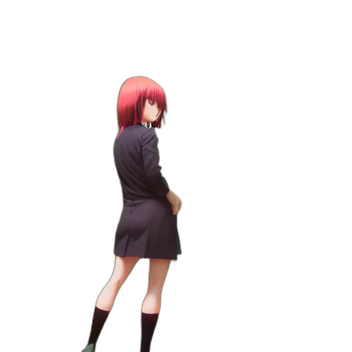 dress, staff, jacket, weapon transparent PNG cut-out