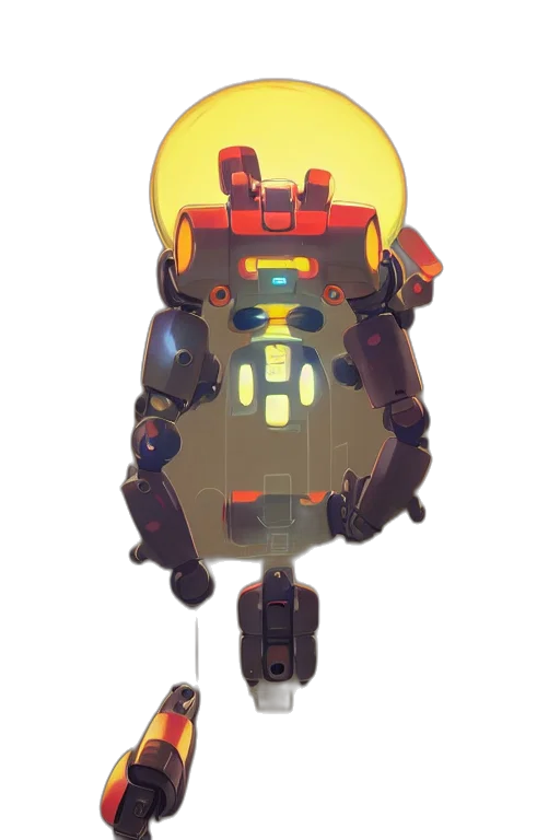 robot, weapon, creature, staff transparent PNG cut-out