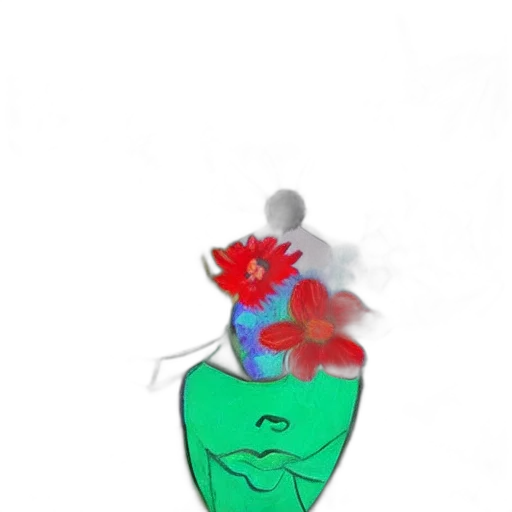 flower, crown, mask, bottle transparent PNG cut-out