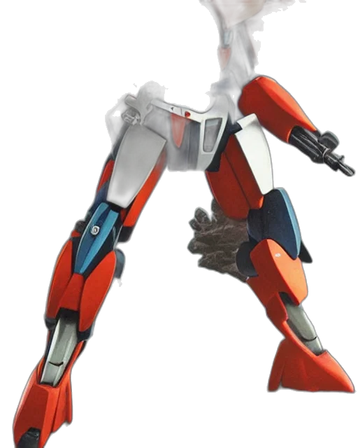 robot, weapon, staff, 3d render transparent PNG cut-out
