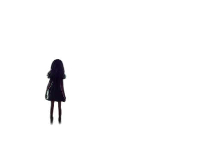 dress, hair, robot, creature transparent PNG cut-out