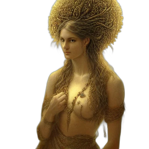 hair, hat, crown, dress transparent PNG cut-out