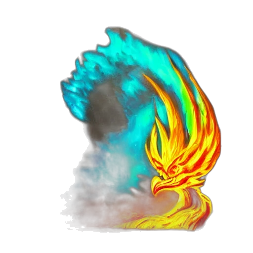 dragon, hair, creature, mask transparent PNG cut-out