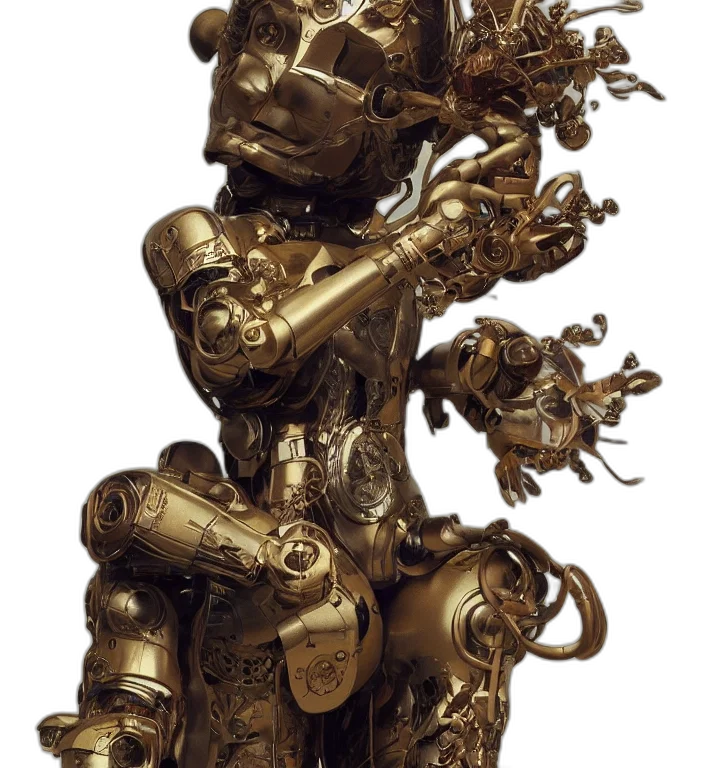 robot, crown, weapon, jewelry transparent PNG cut-out