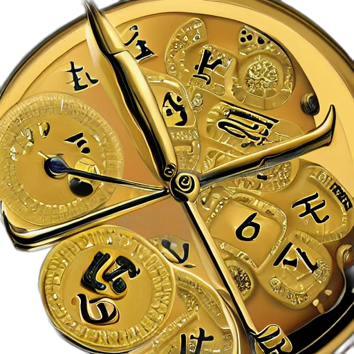 jewelry, 3d render, golden, hyper transparent PNG cut-out