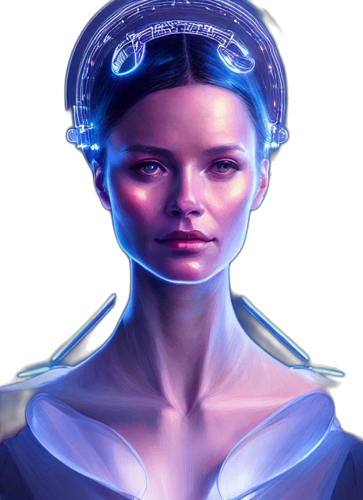robot, face, crown, mask transparent PNG cut-out