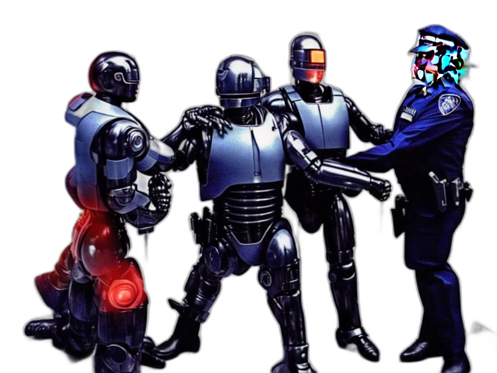 robot, concept art, comic book art, 3d render transparent PNG cut-out