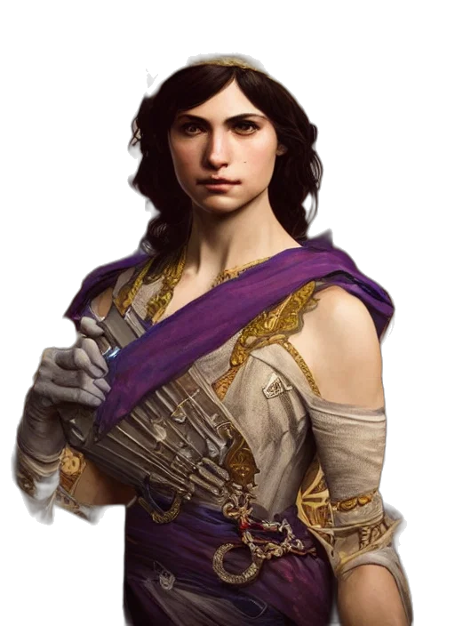 staff, face, dress, sword transparent PNG cut-out