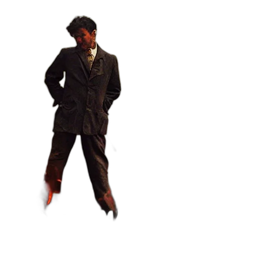 jacket, staff, umbrella, shoes transparent PNG cut-out