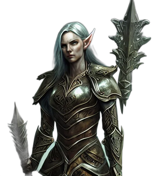 staff, sword, dragon, fantasy art transparent PNG cut-out