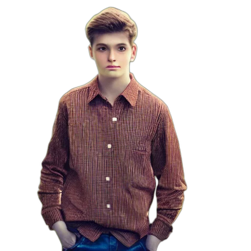 jacket, face, hair, creature transparent PNG cut-out