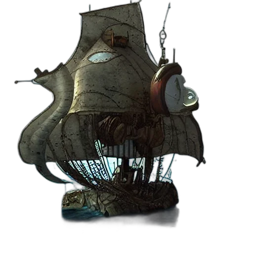 creature, staff, hat, weapon transparent PNG cut-out