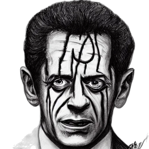 face, pencil sketch, comic book art, photorealistic transparent PNG cut-out
