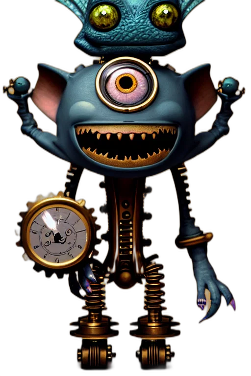 robot, staff, creature, weapon transparent PNG cut-out