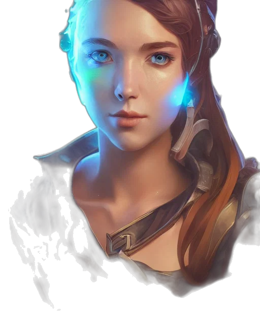 face, staff, weapon, robot transparent PNG cut-out