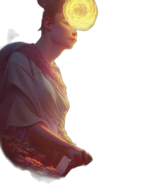 crown, face, mask, staff transparent PNG cut-out