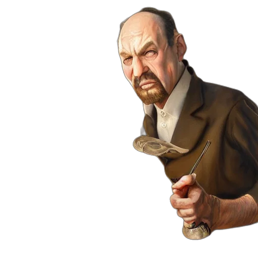 staff, weapon, jacket, face transparent PNG cut-out