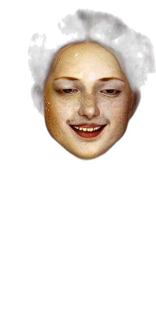 face, mask, crown, creature transparent PNG cut-out