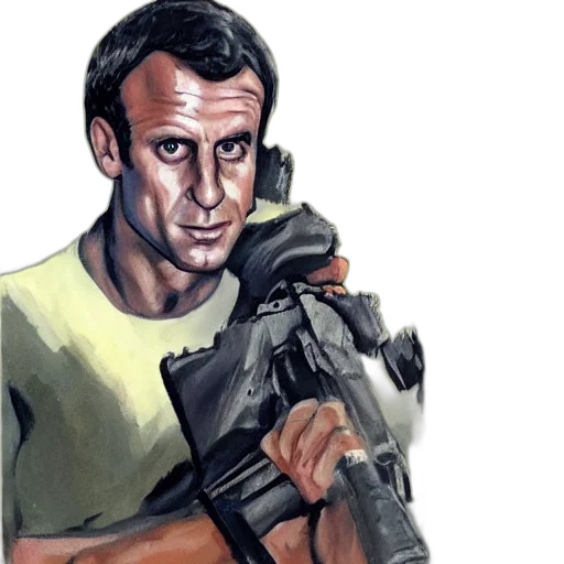 weapon, staff, face, comic book art transparent PNG cut-out