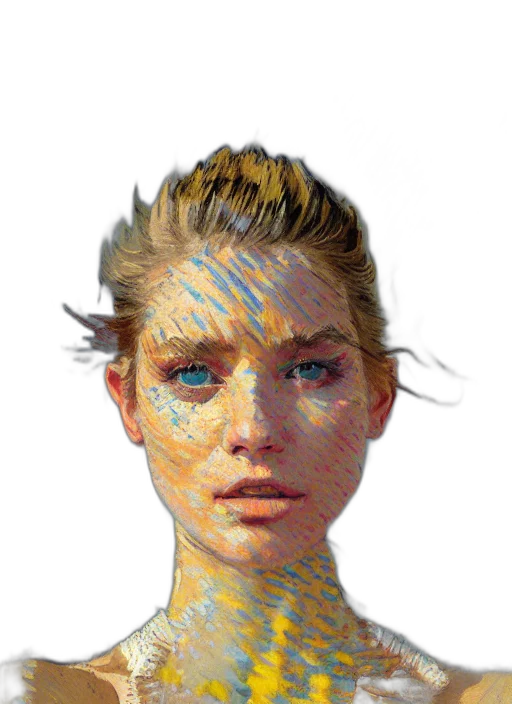 face, robot, mask, hair transparent PNG cut-out