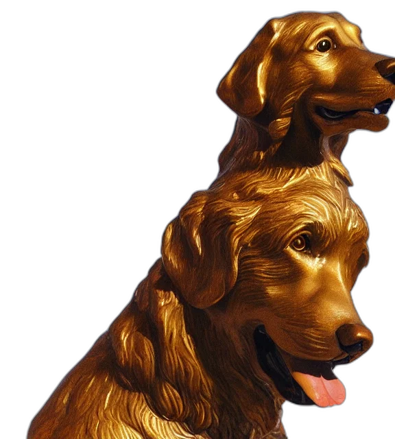 animal, staff, crown, photorealistic transparent PNG cut-out