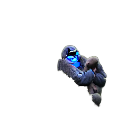 mask, creature, staff, jacket transparent PNG cut-out