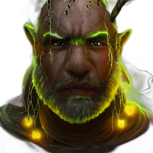 face, staff, dragon, fantasy art transparent PNG cut-out