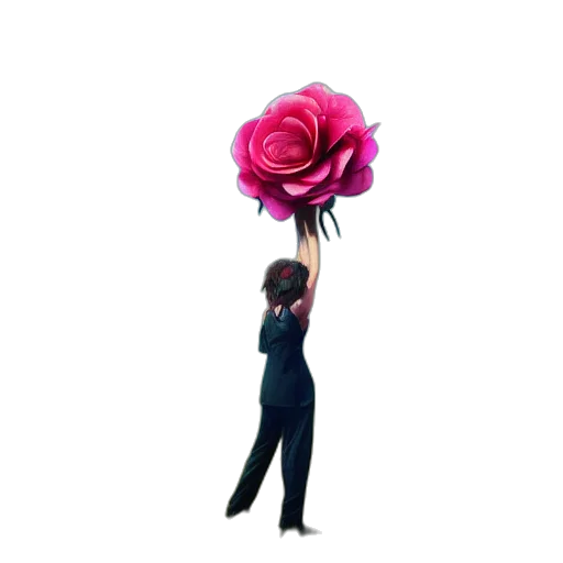 flower, staff, umbrella, weapon transparent PNG cut-out