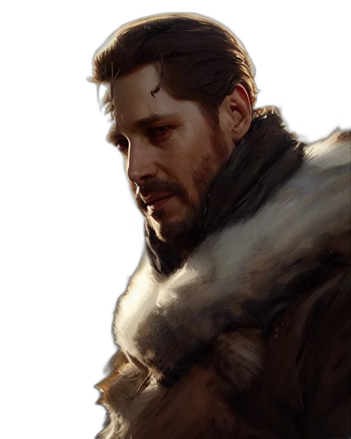 face, dragon, jacket, sword transparent PNG cut-out