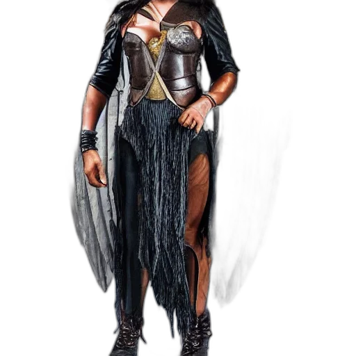 dress, concept art, comic book art, fantasy art transparent PNG cut-out