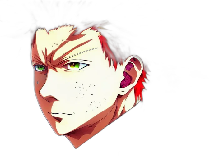 face, mask, anime, photorealistic transparent PNG cut-out