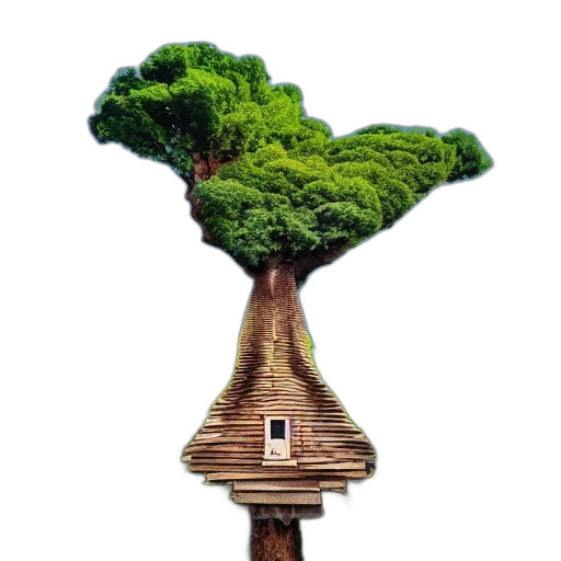 tree, building, furniture, crown transparent PNG cut-out