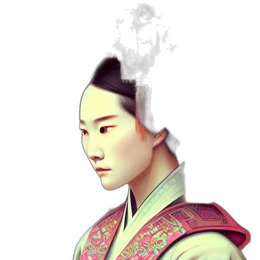face, staff, crown, dragon transparent PNG cut-out