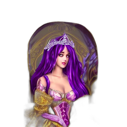 crown, jewelry, dress, fantasy art transparent PNG cut-out