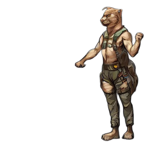 staff, animal, creature, concept art transparent PNG cut-out