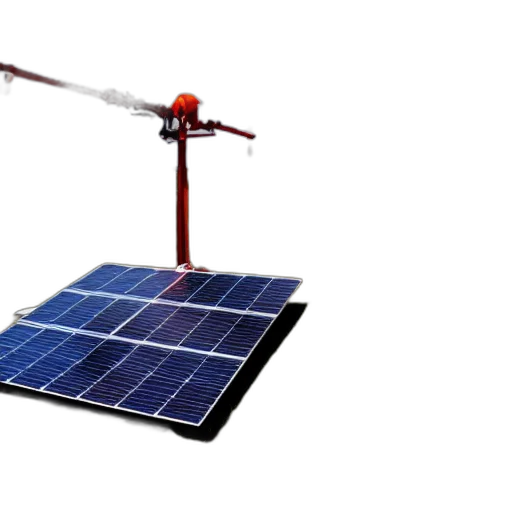 staff, weapon, 3d render, solar transparent PNG cut-out