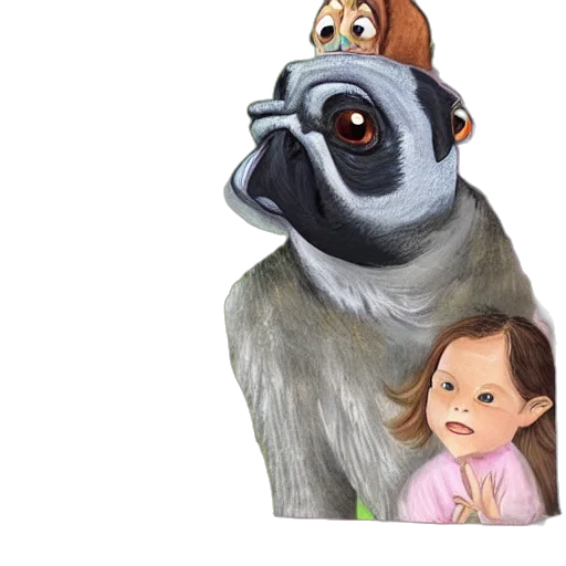 animal, creature, robot, face transparent PNG cut-out